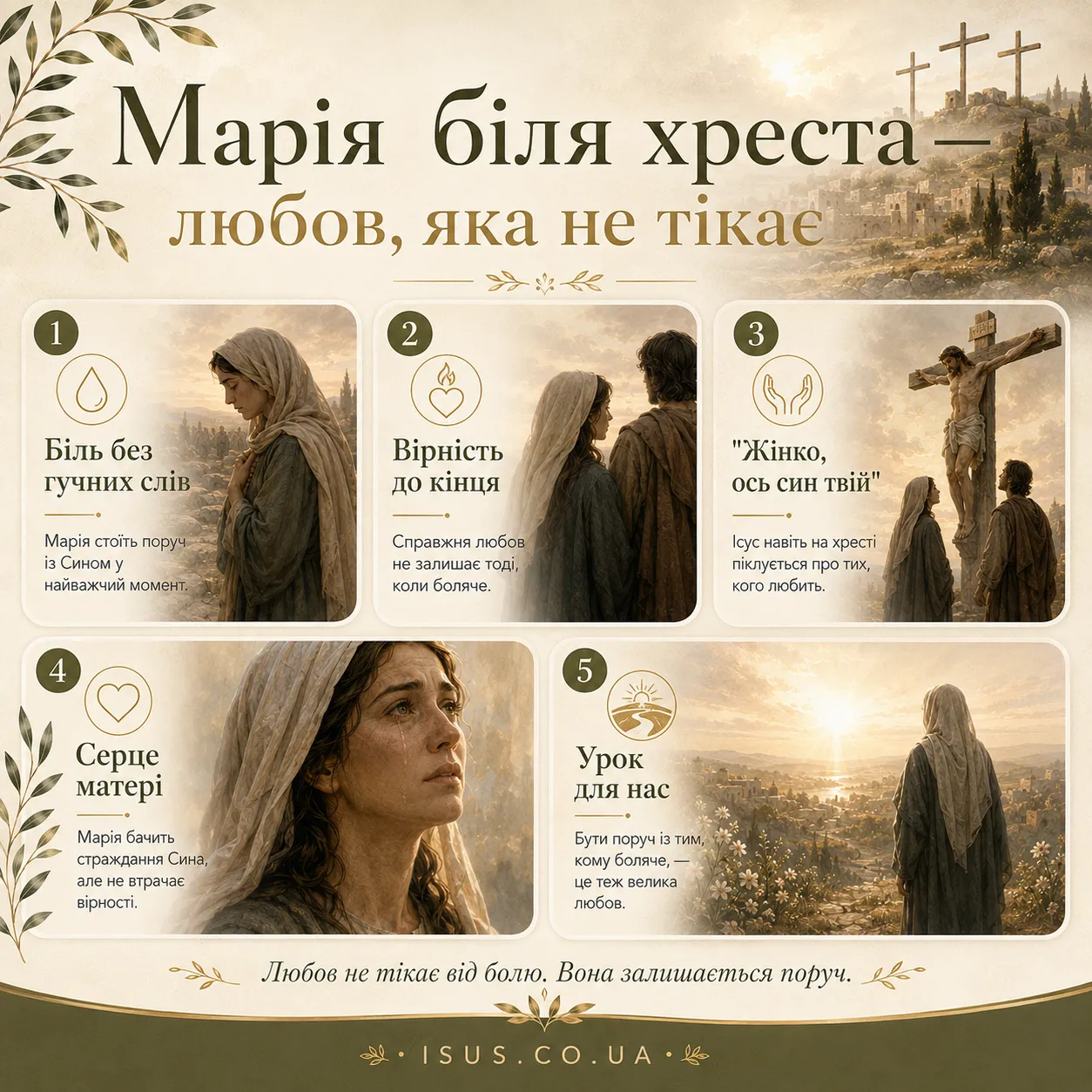 Ісус і Марія 4 Mariya bilya khresta
