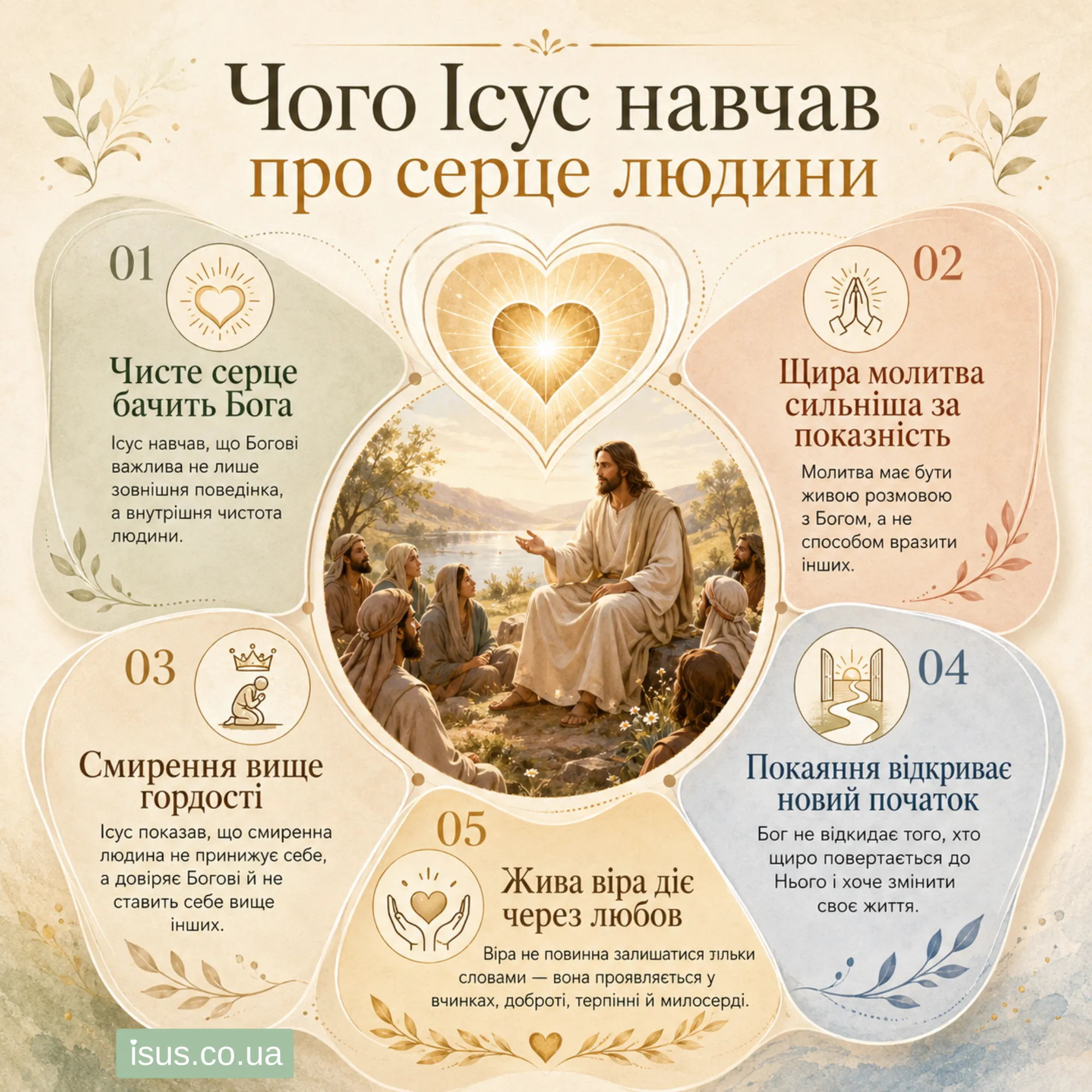 Чого навчав Ісус Христос: шлях любові, віри і нового життя 3 chogo isus navchav pro serce lyudyny result