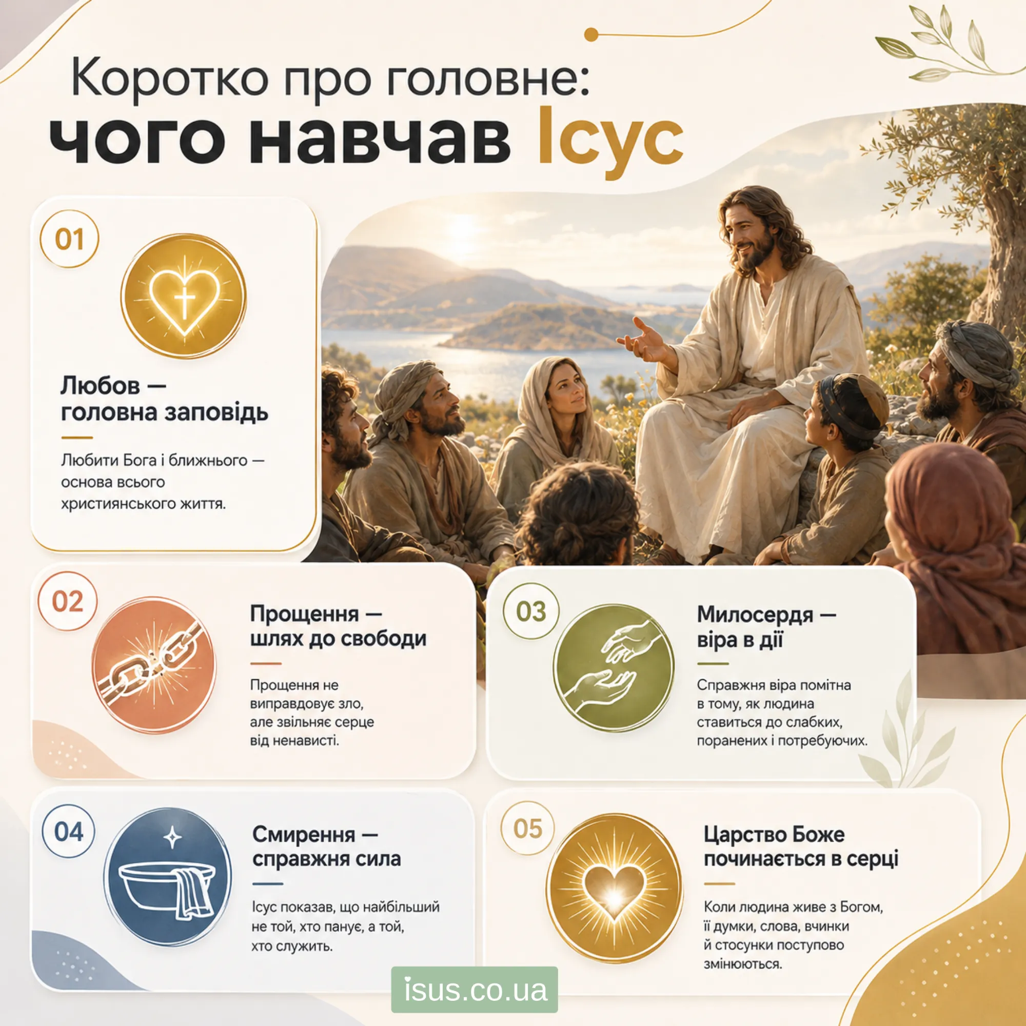 Чого навчав Ісус Христос: шлях любові, віри і нового життя 7 chogo navchav Isus result