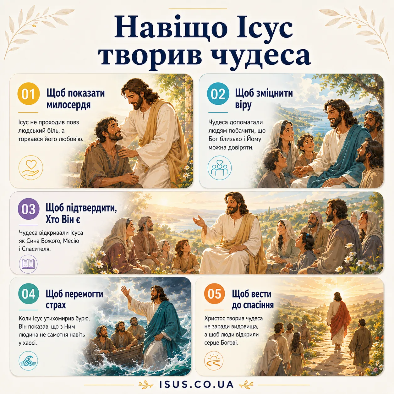 navischo Isus tvoryv chudesa