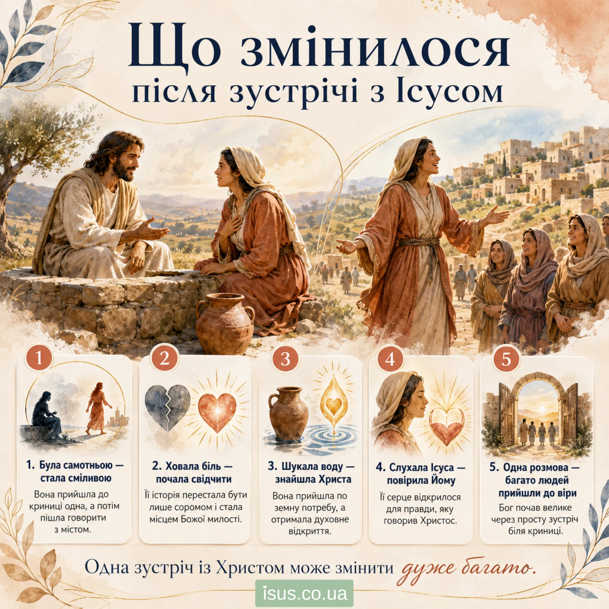 scho zminylosya pislya zustrichi z Khrystom result