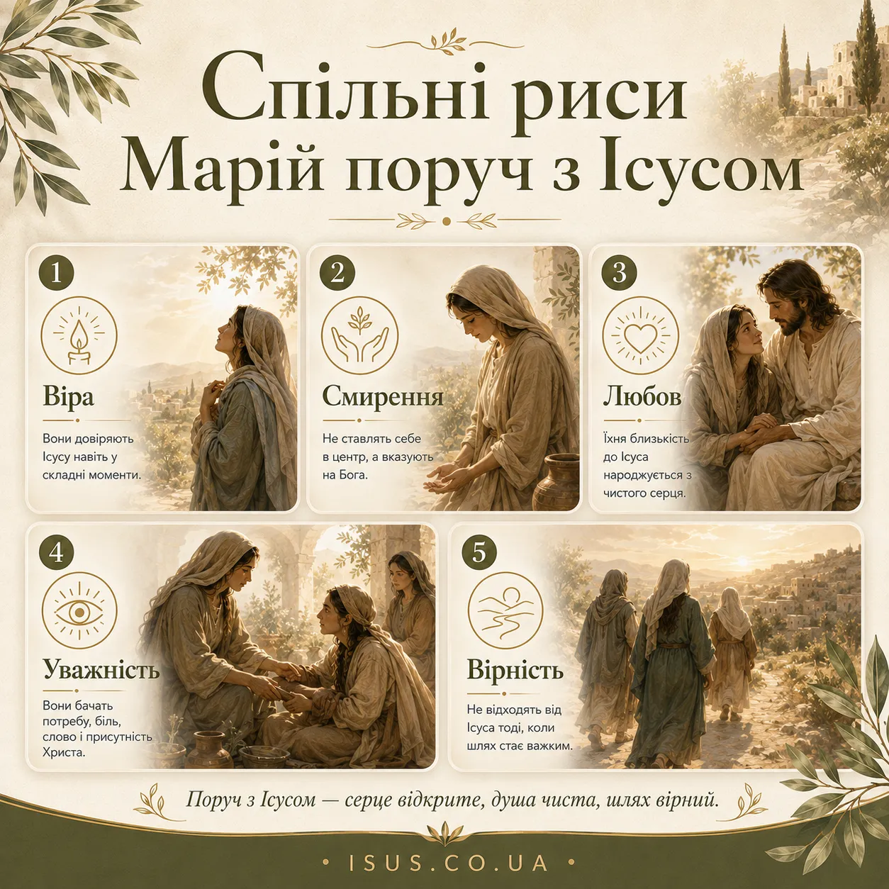 Ісус і Марія 7 spilni rysy Mariji poruch z Isusom