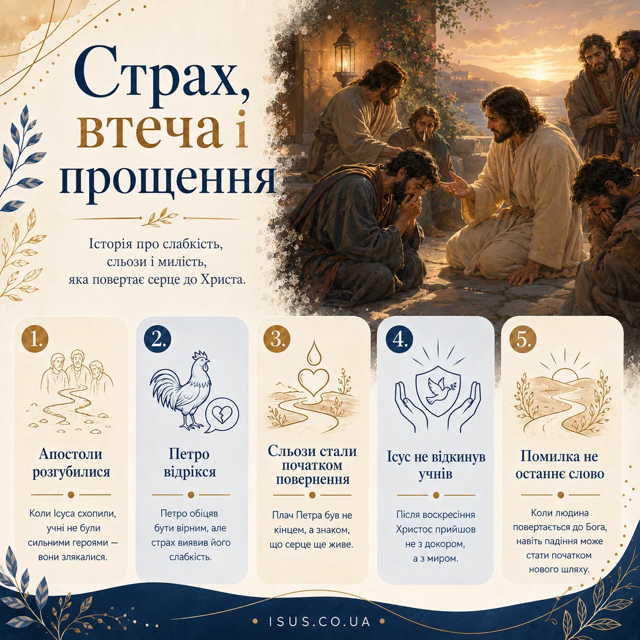 Ісус і апостоли 7 strakh vtecha proschennya
